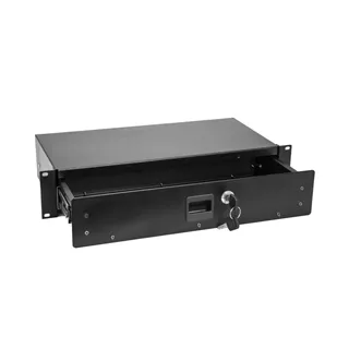 OMNITRONIC Rackschublade SN-2 Rackschublade mit Schloss 2HE