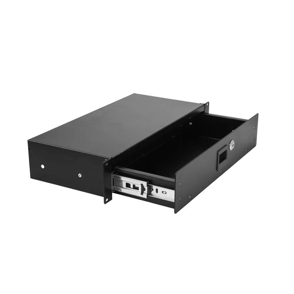 OMNITRONIC Rackschublade SN-2 Rackschublade mit Schloss 2HE