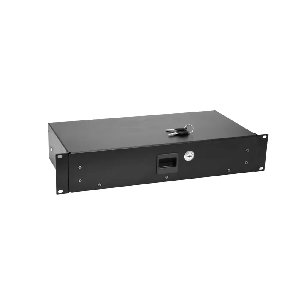 OMNITRONIC Rackschublade SN-2 Rackschublade mit Schloss 2HE