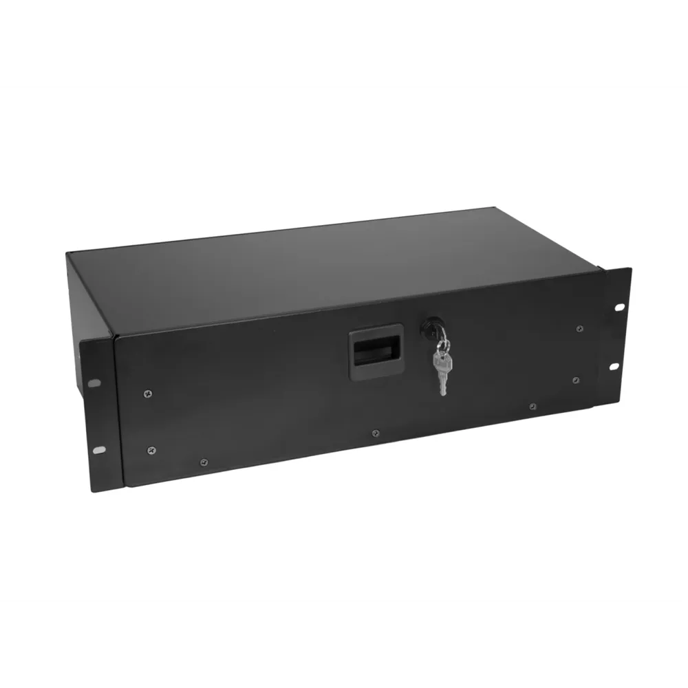 OMNITRONIC Rackschublade SN-3 Rackschublade mit Schloss 3HE