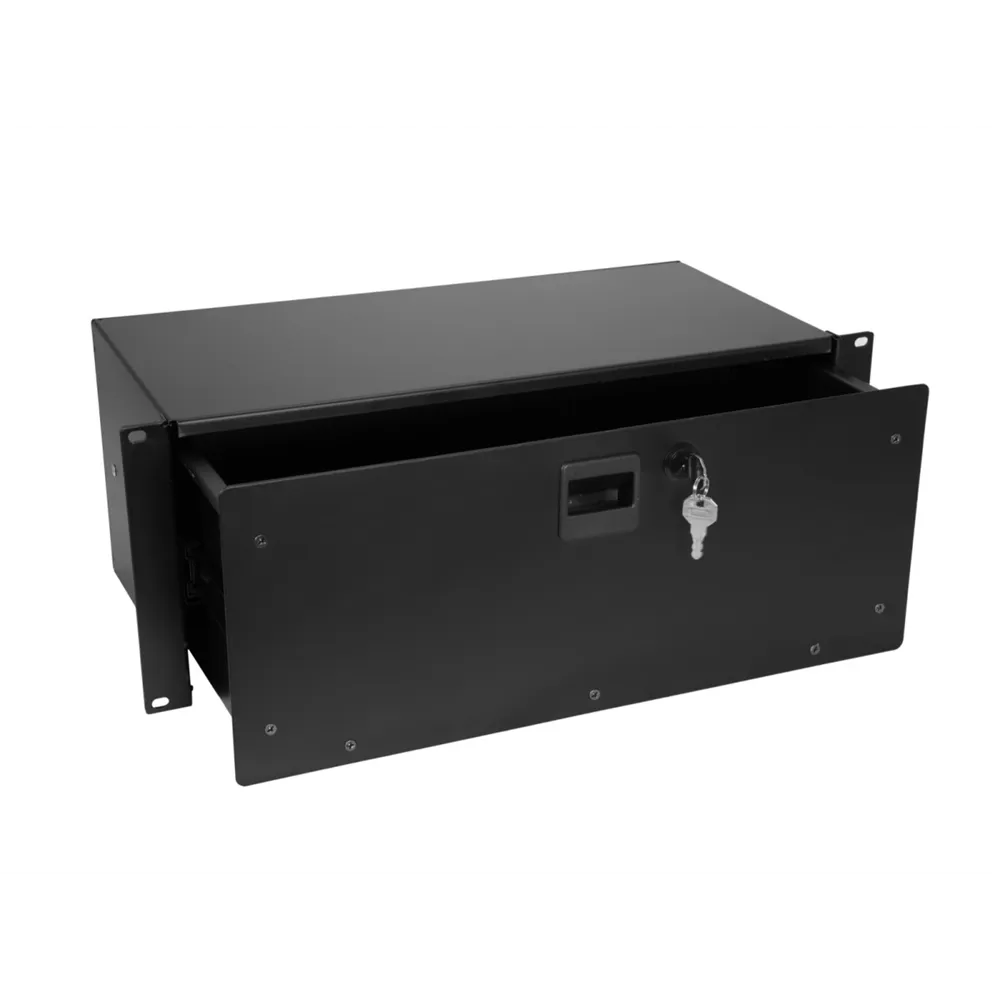 OMNITRONIC Rackschublade SN-4 Rackschublade mit Schloss 4HE