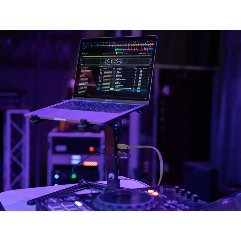 OMNITRONIC SLR-USB Laptop Stand inkl. USB-Hub