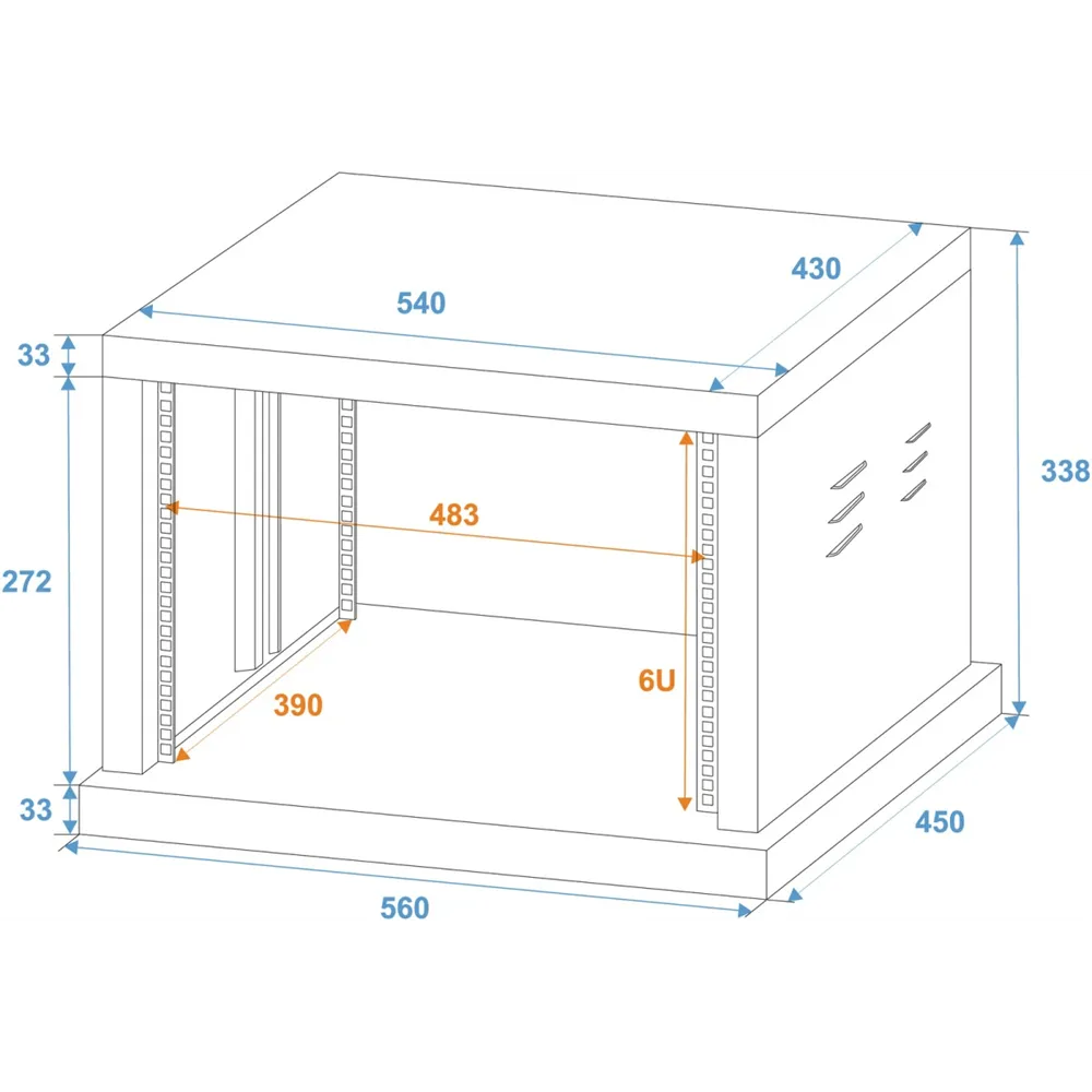ROADINGER Stahl-Rack SR-19, 6HE
