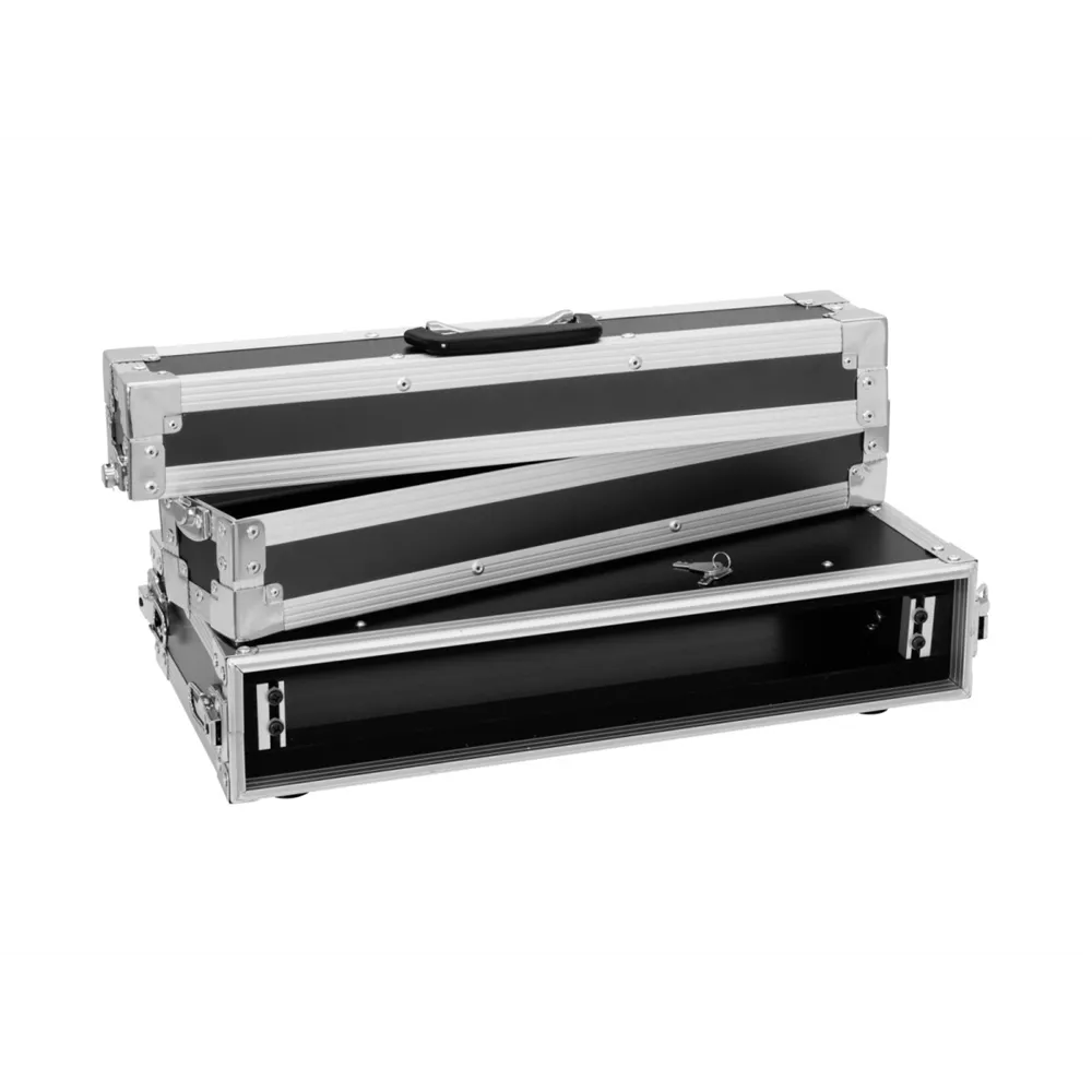 ROADINGER Effektrack CO DD, 1HE, 24cm tief, schwarz