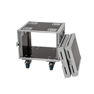 ROADINGER Rack Profi 8HE 45cm mit Rollen