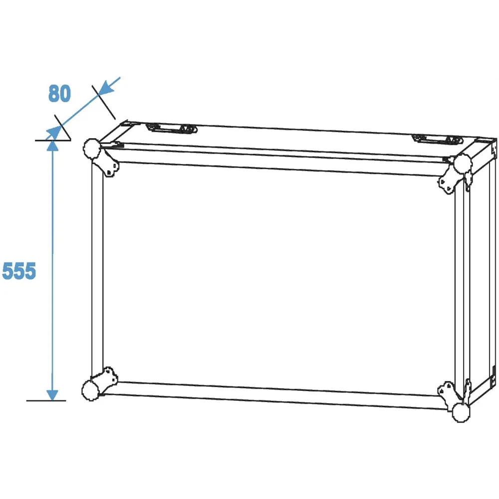 ROADINGER Rack Profi 12HE 45cm mit Rollen