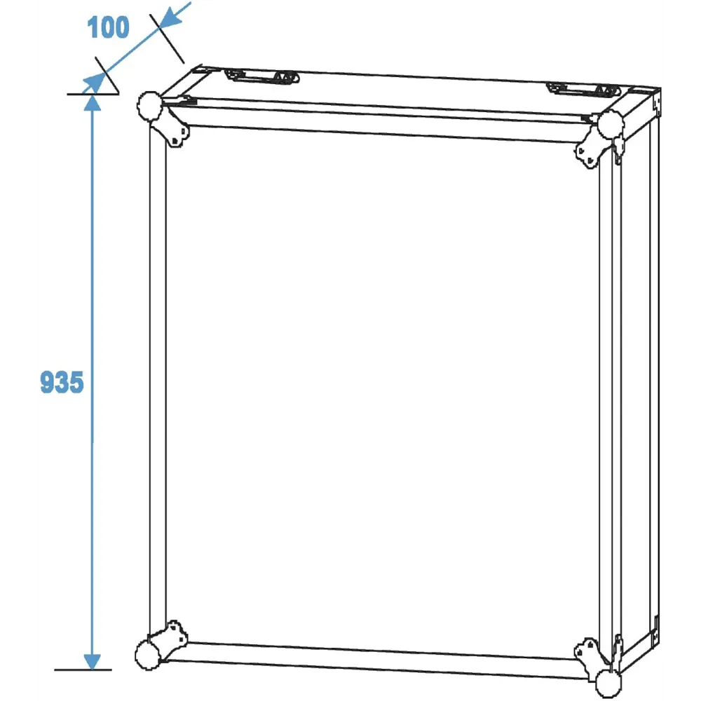 ROADINGER Rack Profi 20HE 45cm mit Rollen