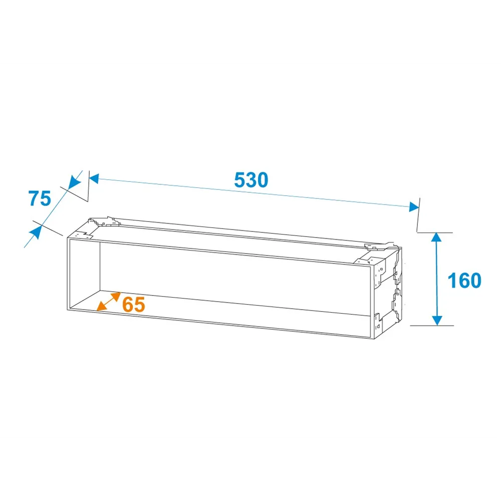ROADINGER Rack Profi 3HE 25cm