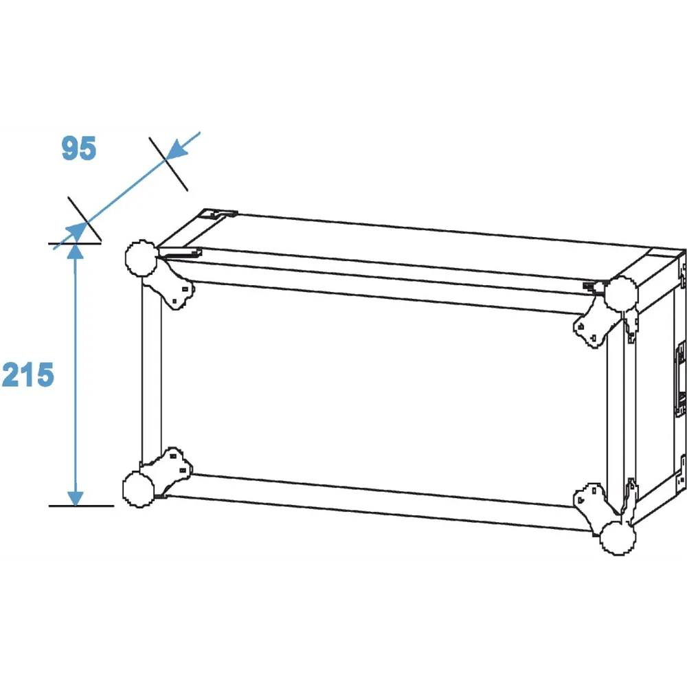ROADINGER Verstärkerrack PR-2, 4HE, 47cm tief