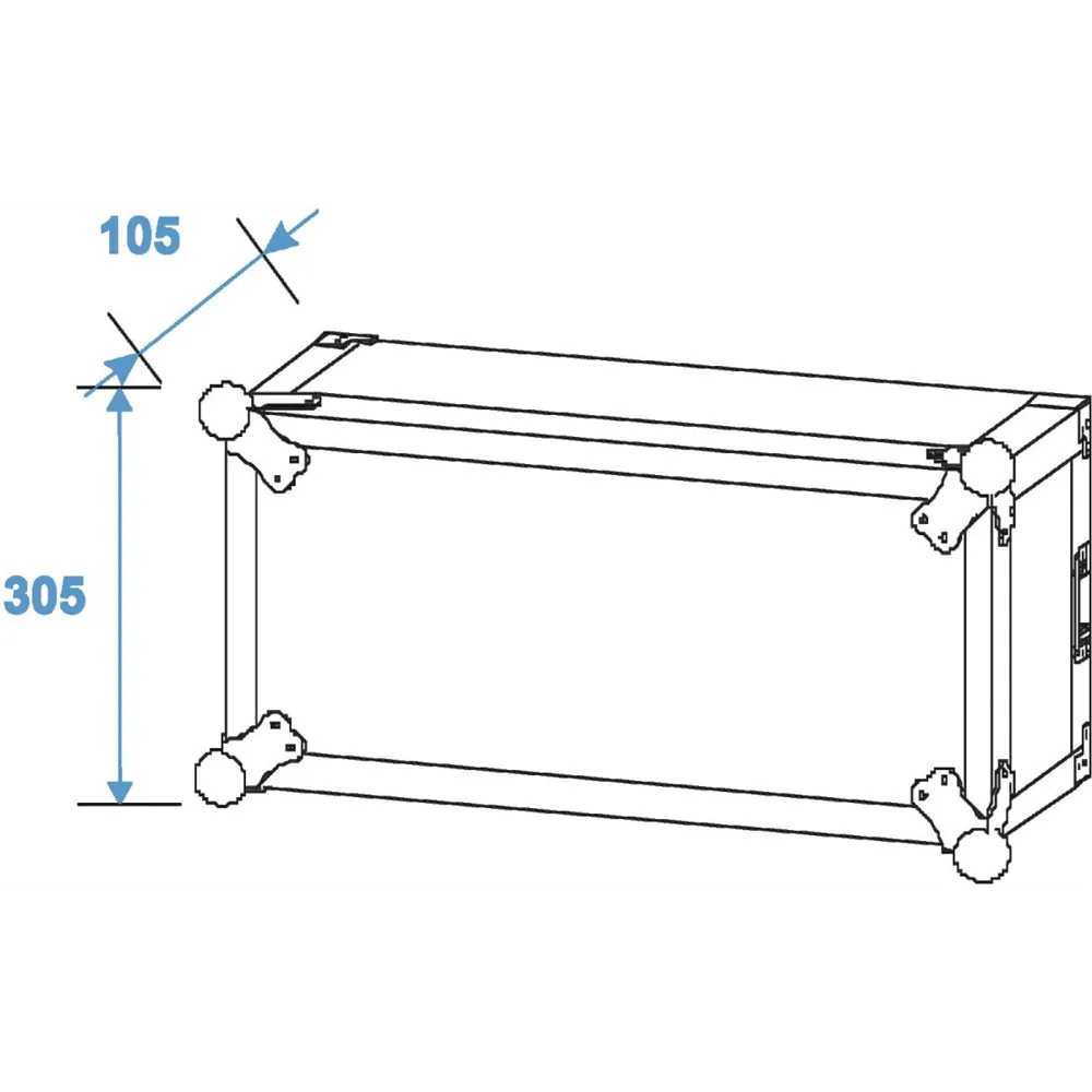 ROADINGER Verstärkerrack PR-2ST, 6HE, 57cm tief