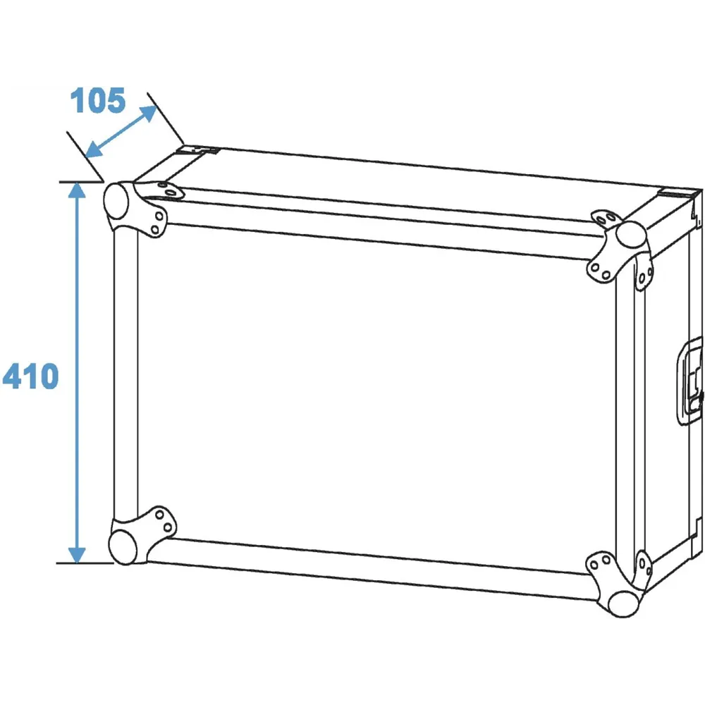 ROADINGER Verstärkerrack PR-2, 8HE, 47cm tief