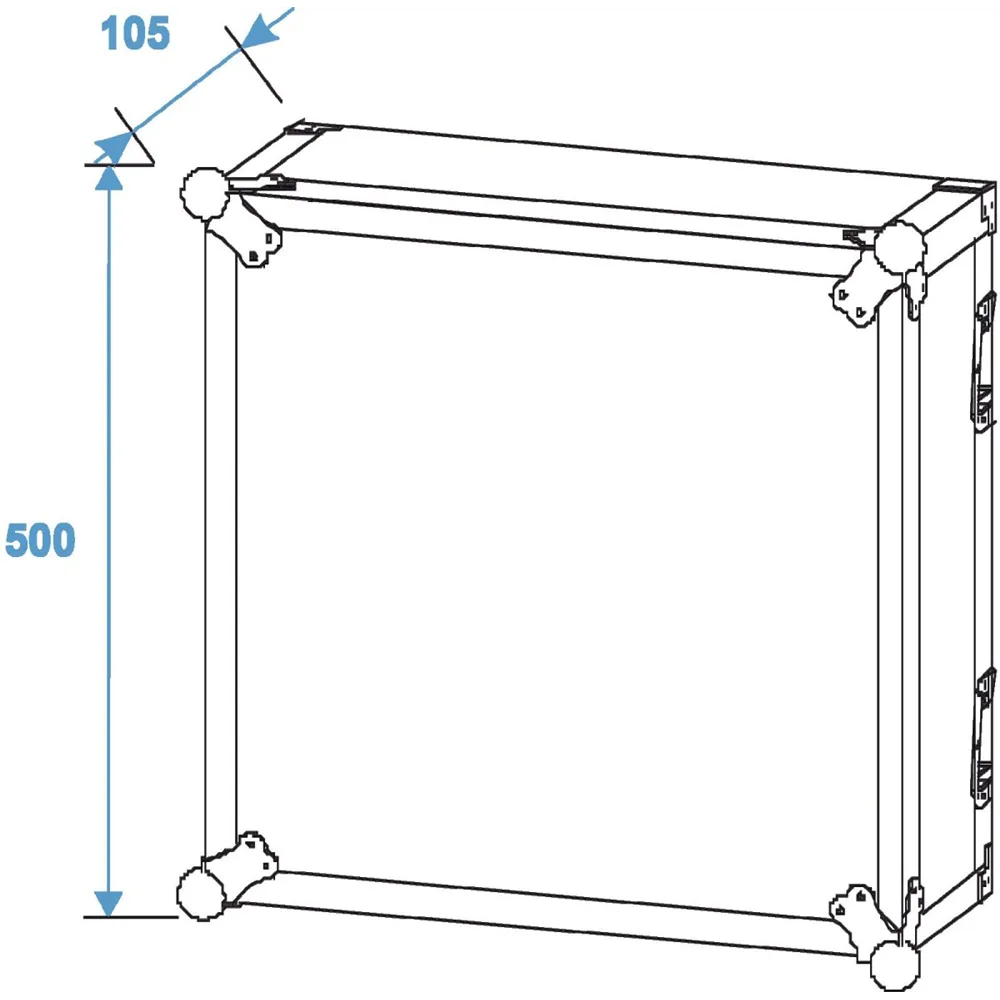 ROADINGER Verstärkerrack PR-2, 10HE, 47cm tief