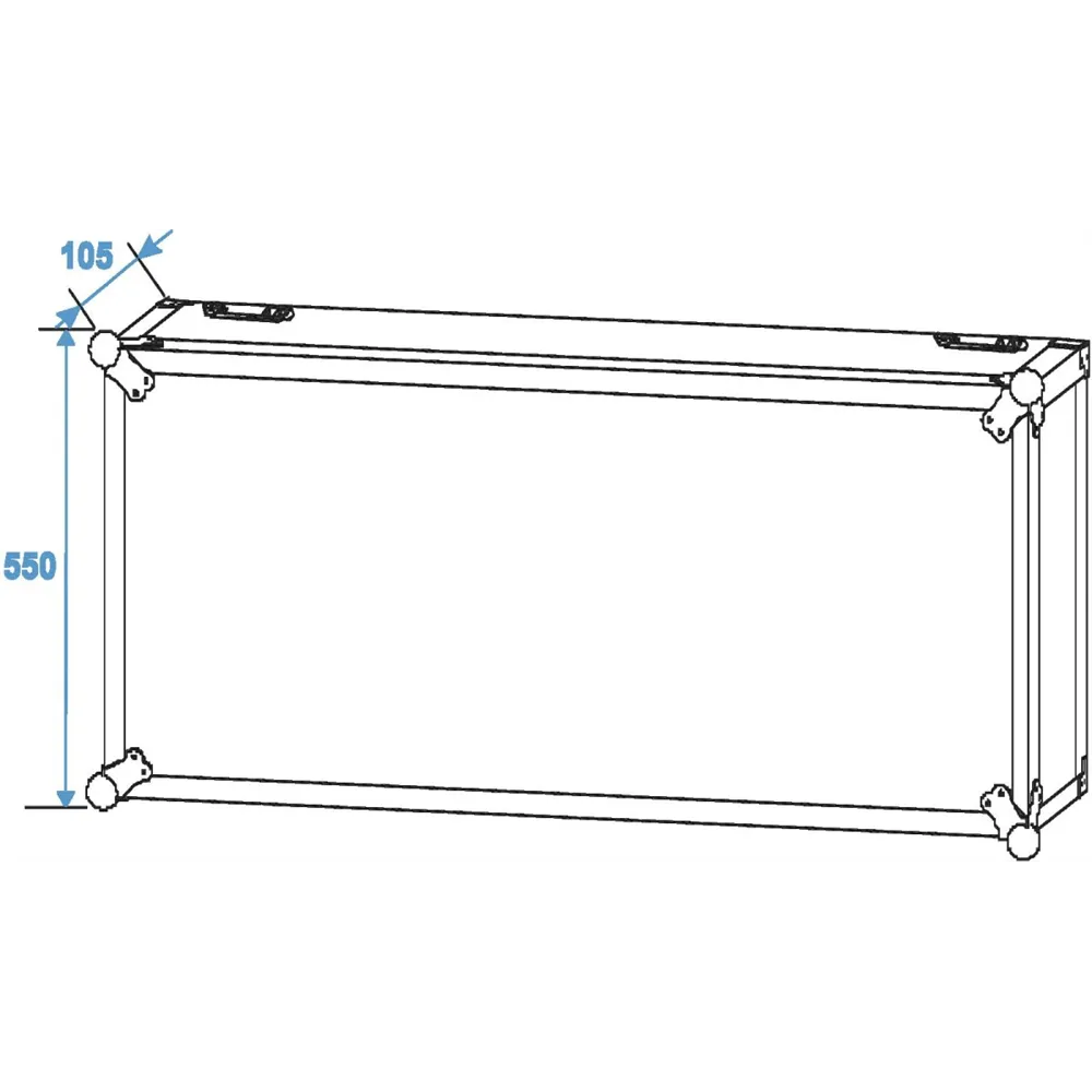 ROADINGER Verstärkerrack PR-2ST, 18HE, 57cm mit Rollen