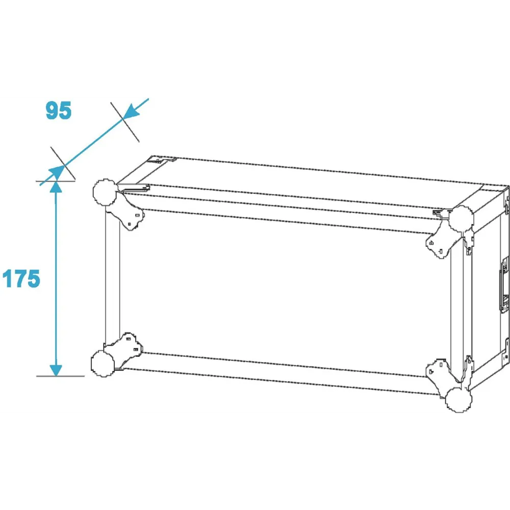ROADINGER Verstärkerrack PR-1, 3HE, 47cm tief