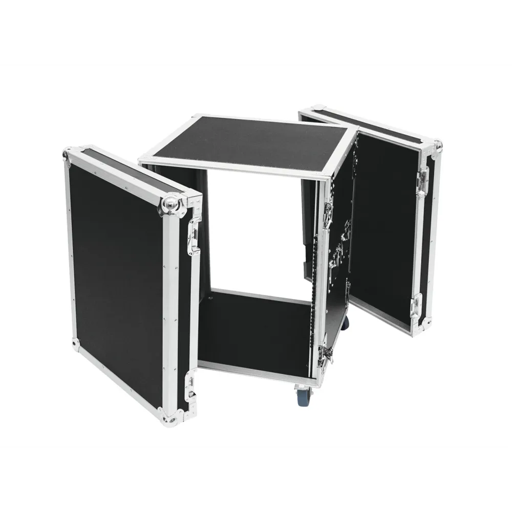 ROADINGER Verstärkerrack PR-2, 14HE, 47cm mit Rollen