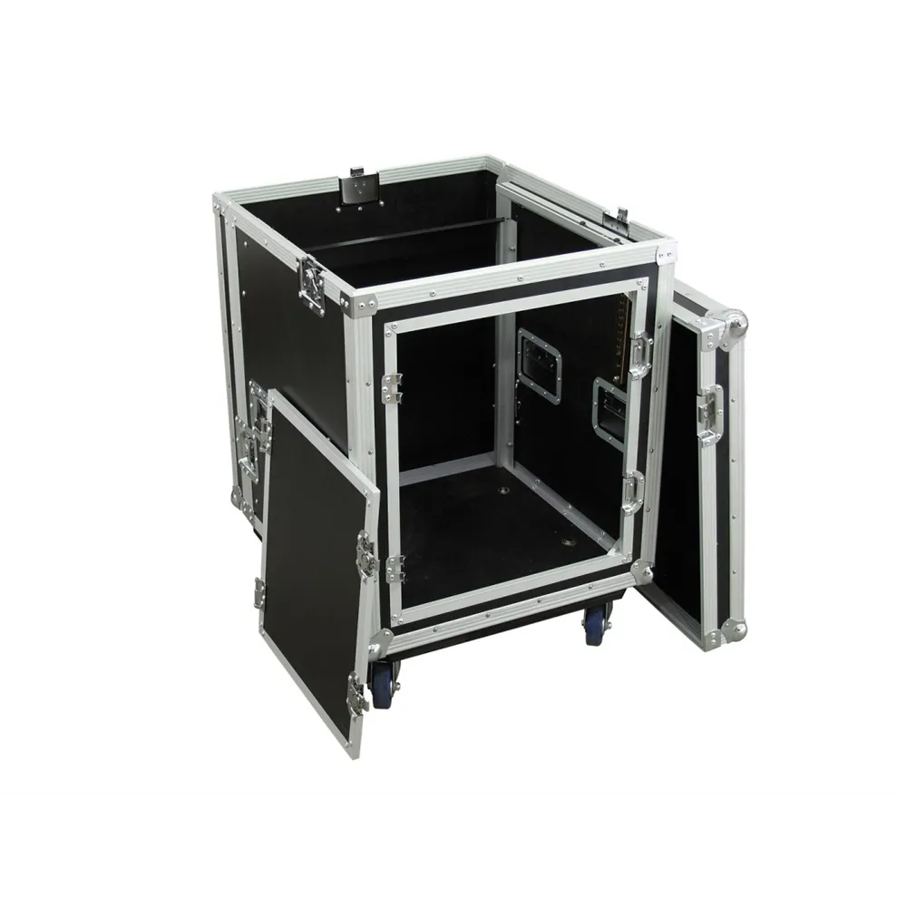 ROADINGER Spezial-Kombi-Case Profi, 10HE mit Rollen
