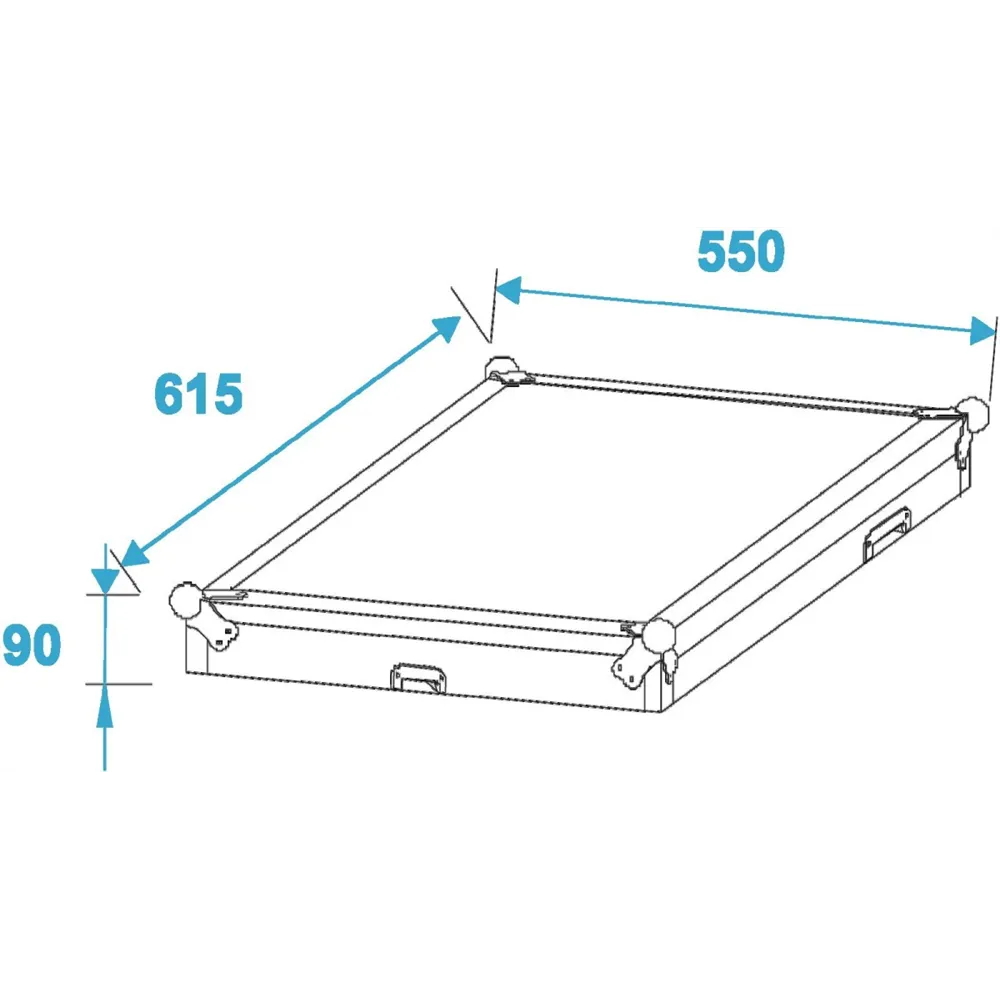 ROADINGER Spezial-Kombi-Case Profi, 17HE mit Rollen