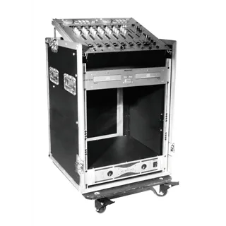 ROADINGER Spezial-Kombi-Case Profi, 12HE mit Rollen