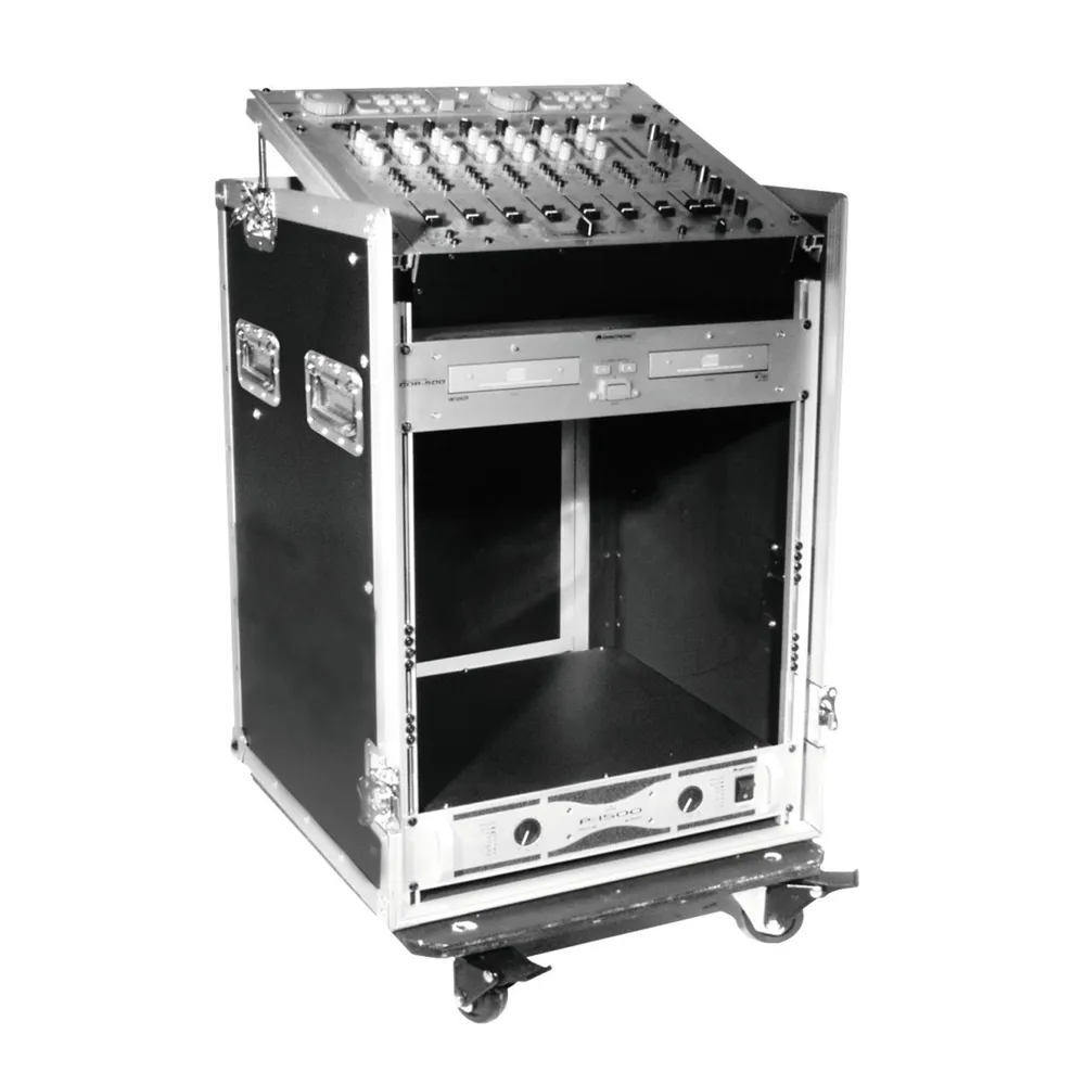 ROADINGER Spezial-Kombi-Case Profi, 12HE mit Rollen