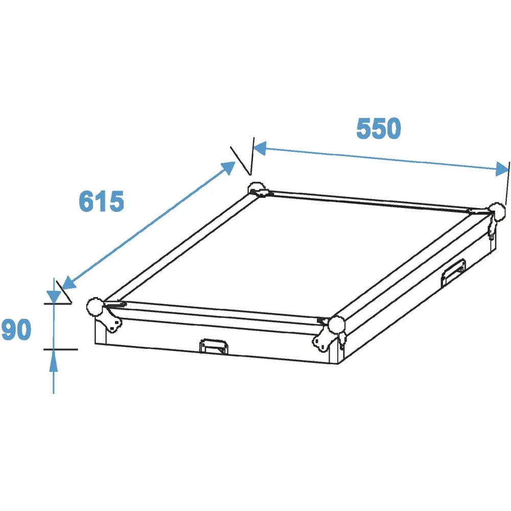 ROADINGER Spezial-Kombi-Case Profi, 12HE mit Rollen