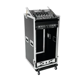 ROADINGER Spezial-Kombi-Case Profi, 20HE mit Rollen
