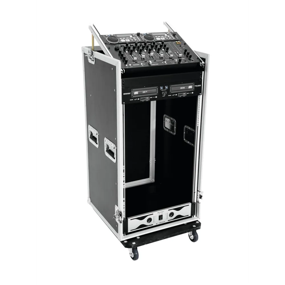 ROADINGER Spezial-Kombi-Case Profi, 20HE mit Rollen