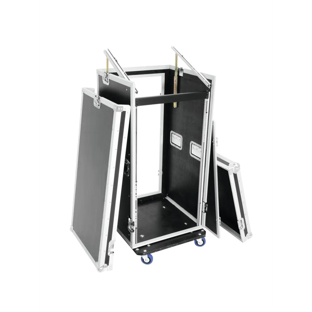 ROADINGER Spezial-Kombi-Case Profi, 20HE mit Rollen