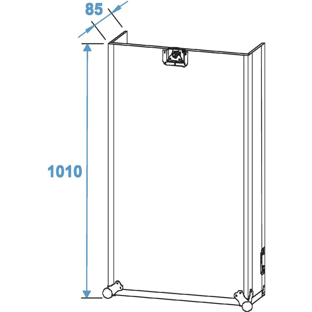 ROADINGER Spezial-Kombi-Case Profi, 20HE mit Rollen