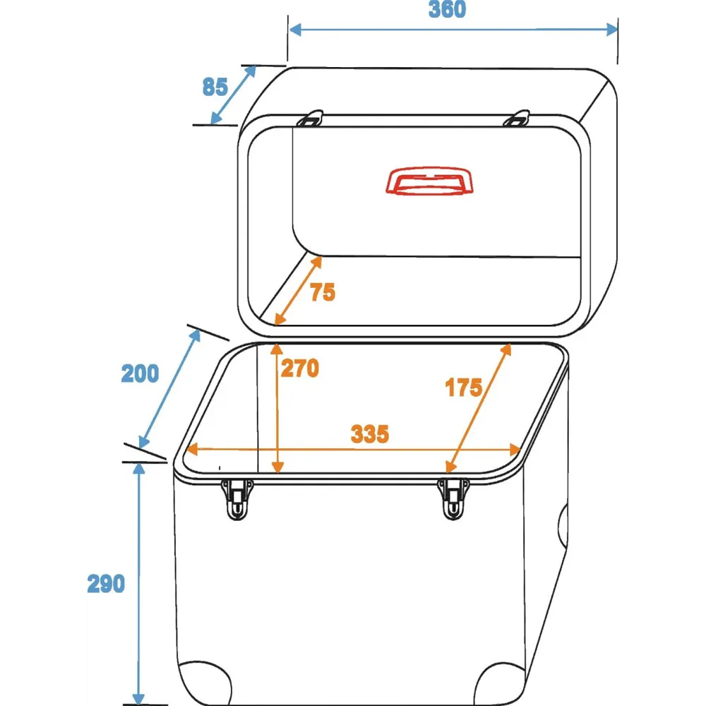 ROADINGER Platten-Case ALU Battle/Booking, abger.