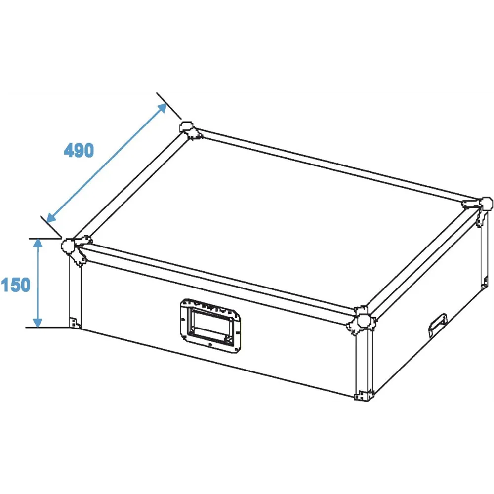 ROADINGER Mixer-Case Profi LS-19 Laptopablage sw