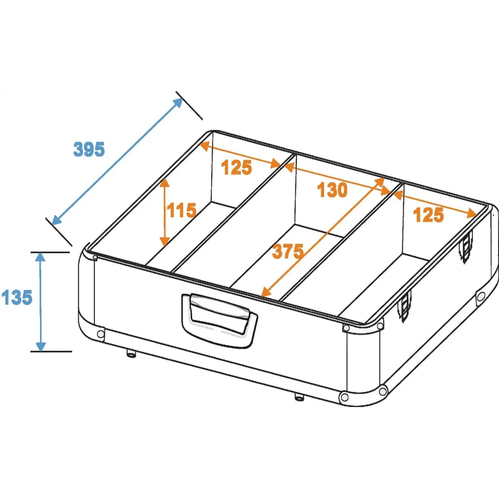 ROADINGER CD-Case ALU poliert 100 CDs