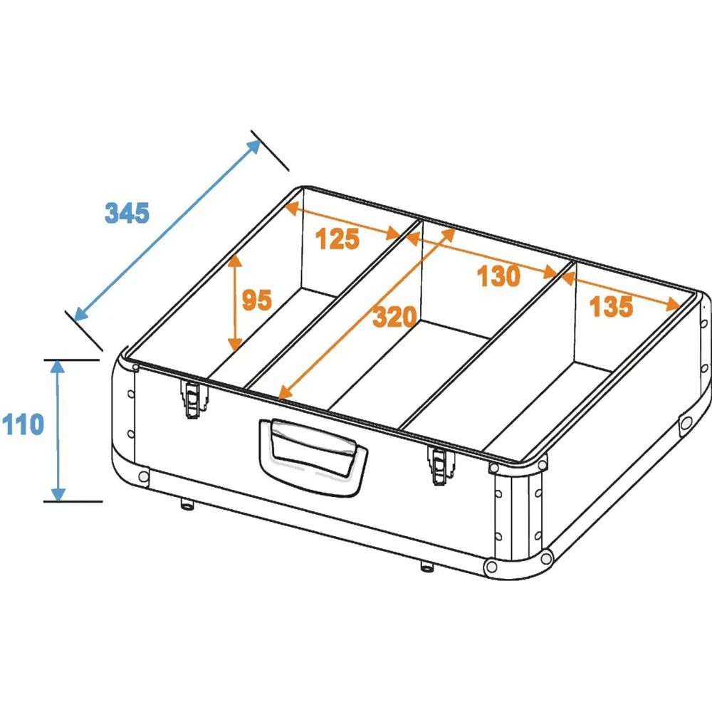 ROADINGER CD-Case ALU Digital-Booking abgerundet sil