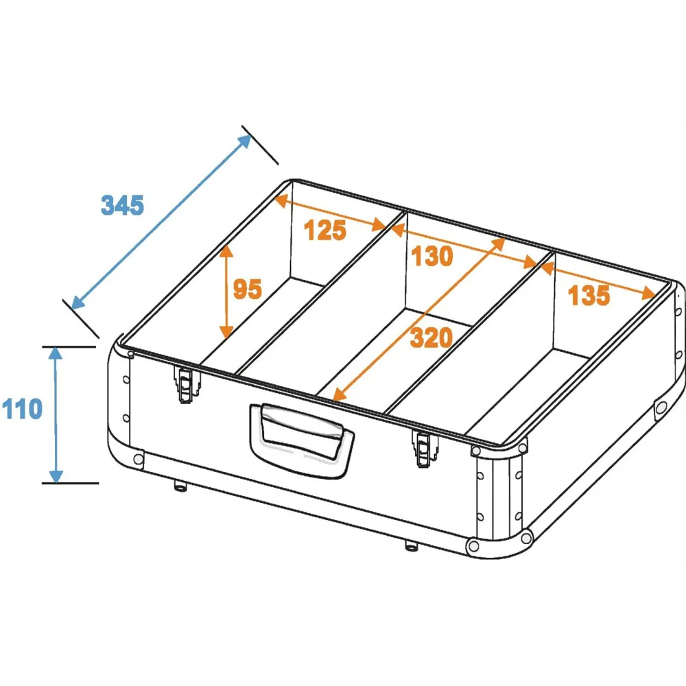 ROADINGER CD-Case ALU Digital-Booking abgerundet sw