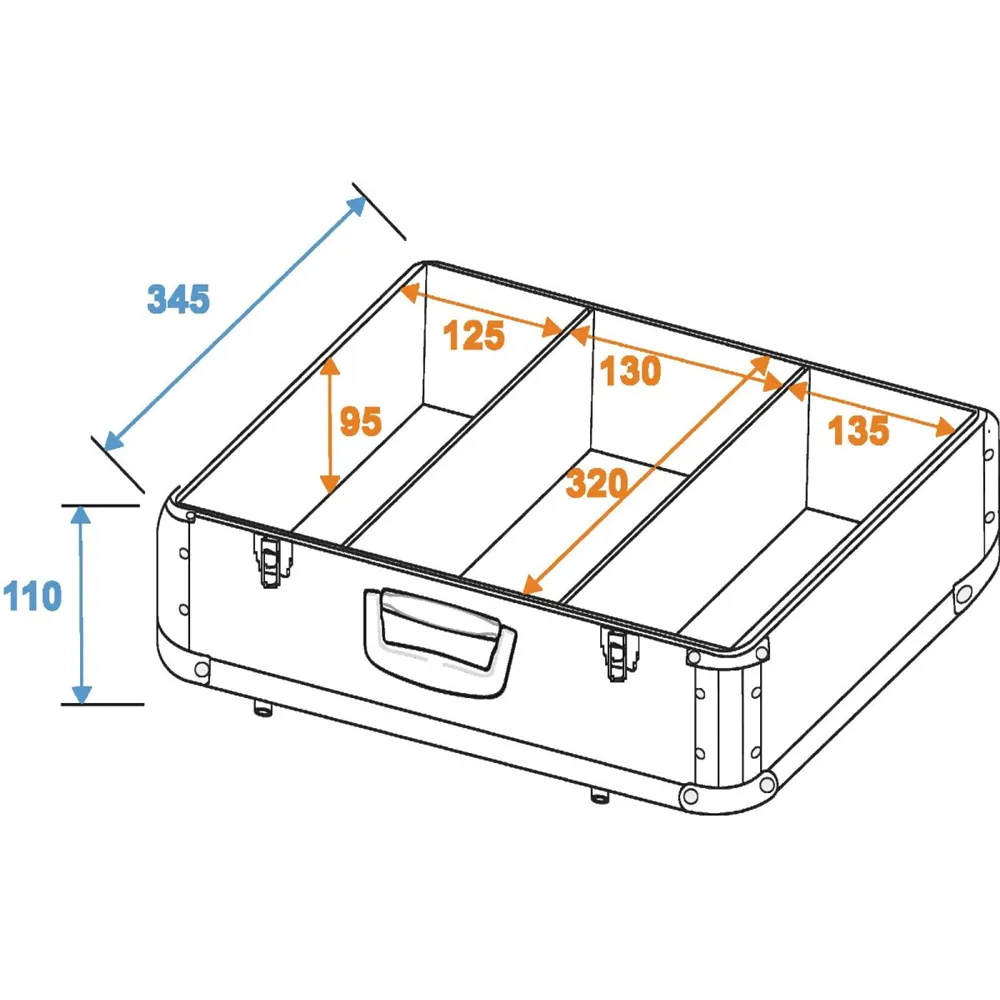 ROADINGER CD-Case ALU Digital-Booking abgerundet bl