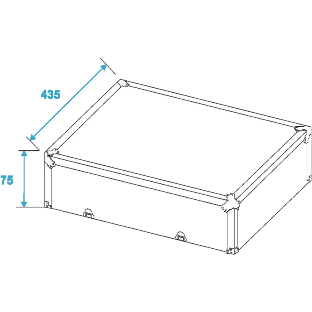 ROADINGER Plattenspieler-Case schwarz -S-