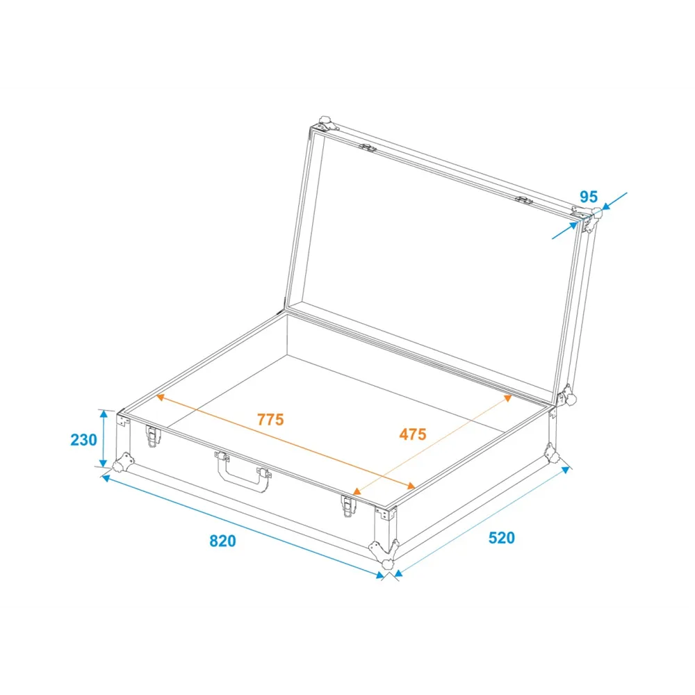 ROADINGER Universal-Koffer-Case Tour Pro 82x32x52 schwarz