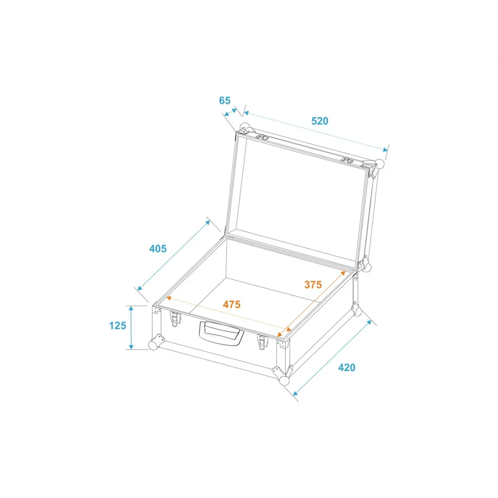 ROADINGER Universal-Koffer-Case Pick 52x42x18cm