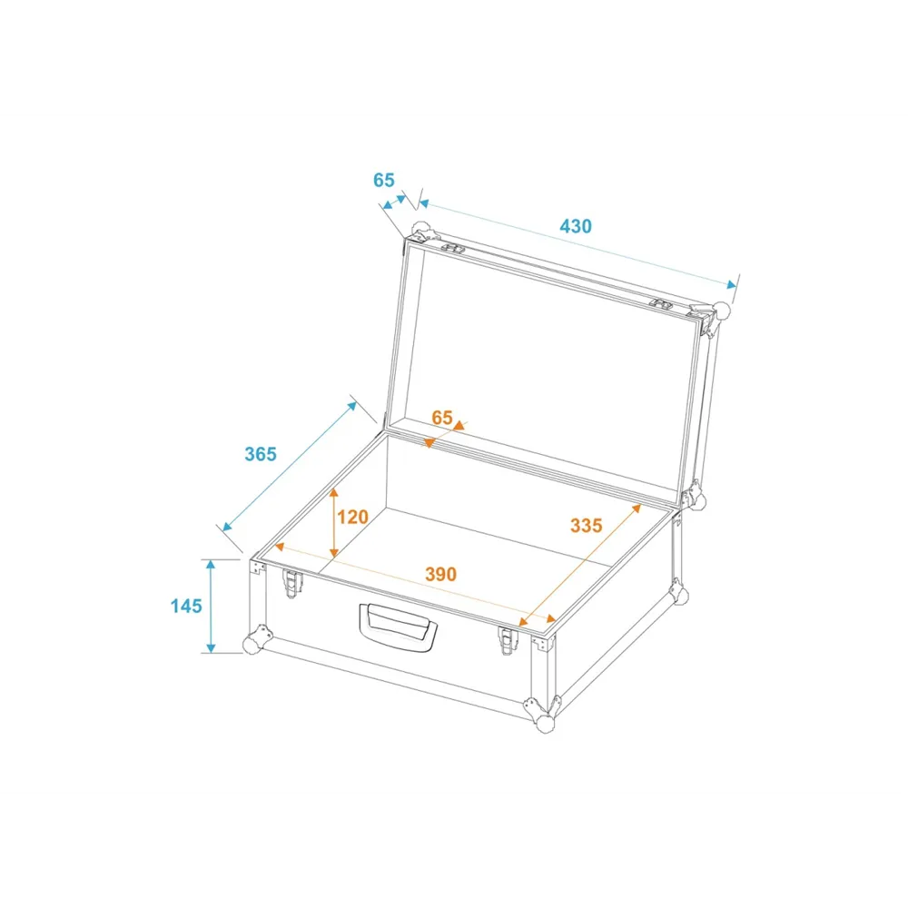ROADINGER Universal-Koffer-Case Pick 42x36x18cm