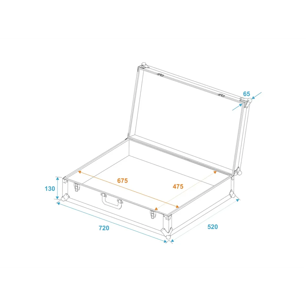 ROADINGER Universal-Koffer-Case Pick 70x50x17cm