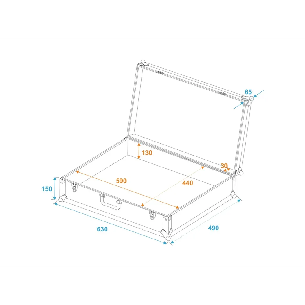 ROADINGER Universal-Koffer-Case Pick 62x47x19cm