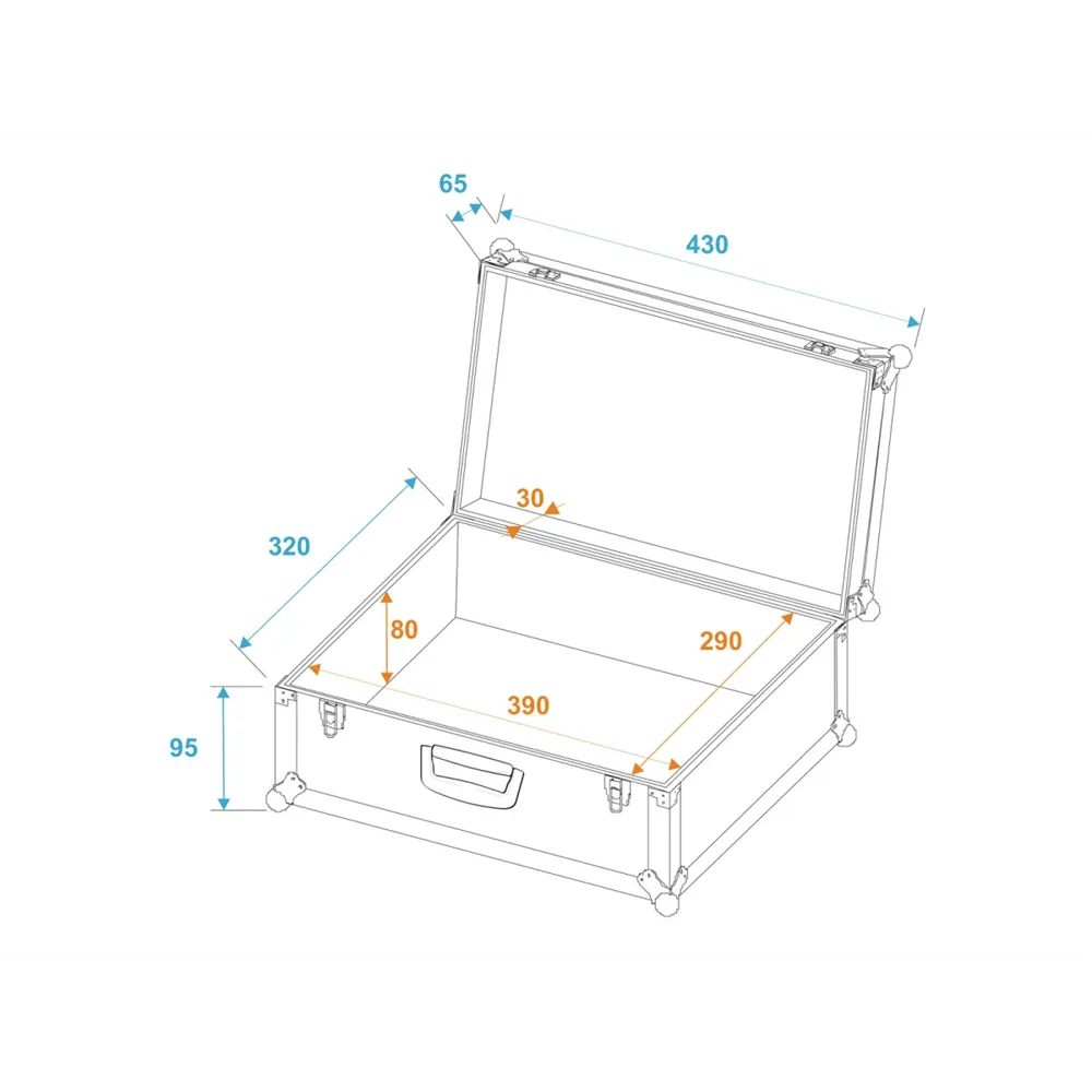 ROADINGER Universal-Koffer-Case Pick 42x32x14cm