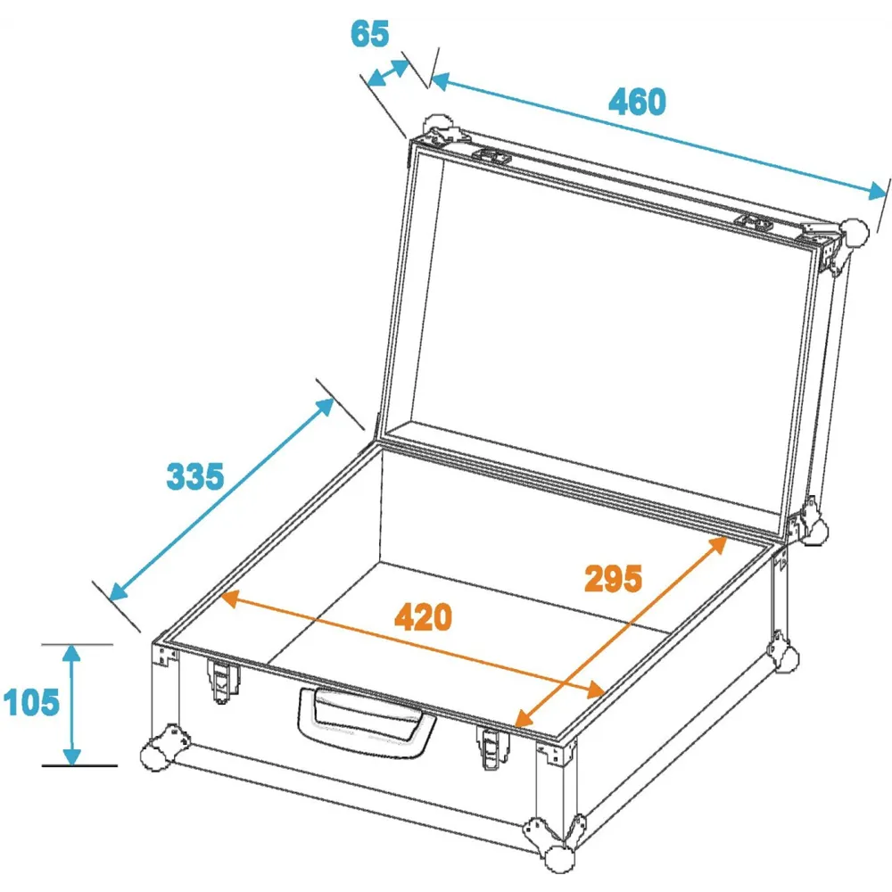 ROADINGER Universal-Koffer-Case FOAM, schwarz