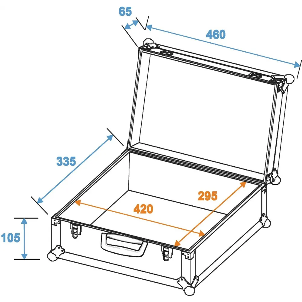 ROADINGER Universal-Koffer-Case FOAM, blau