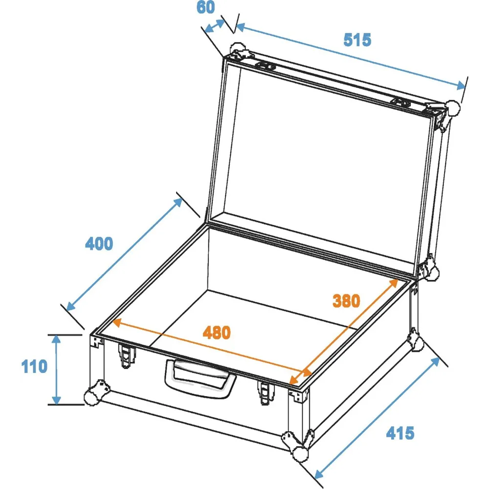 ROADINGER Universal-Koffer-Case FOAM GR-1 alu