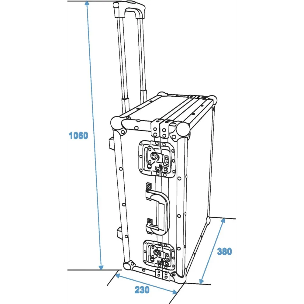 ROADINGER Universal-Koffer-Case mit Trolley