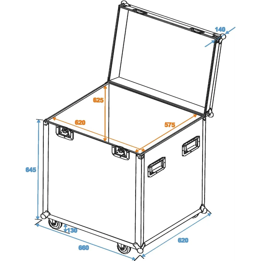 ROADINGER Universal-Tour-Case 60cm mit Rollen Profi