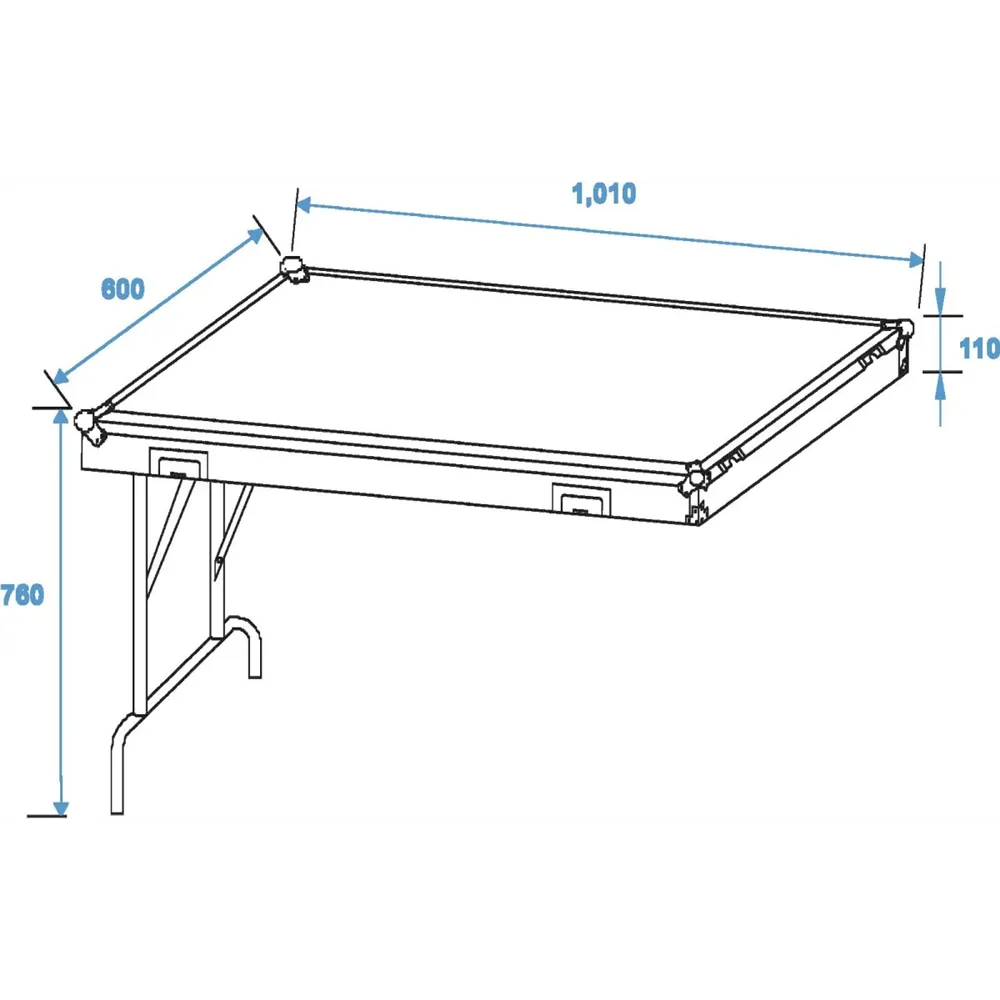 ROADINGER Universal-Schubladen-Case WDS-1 mit Rollen