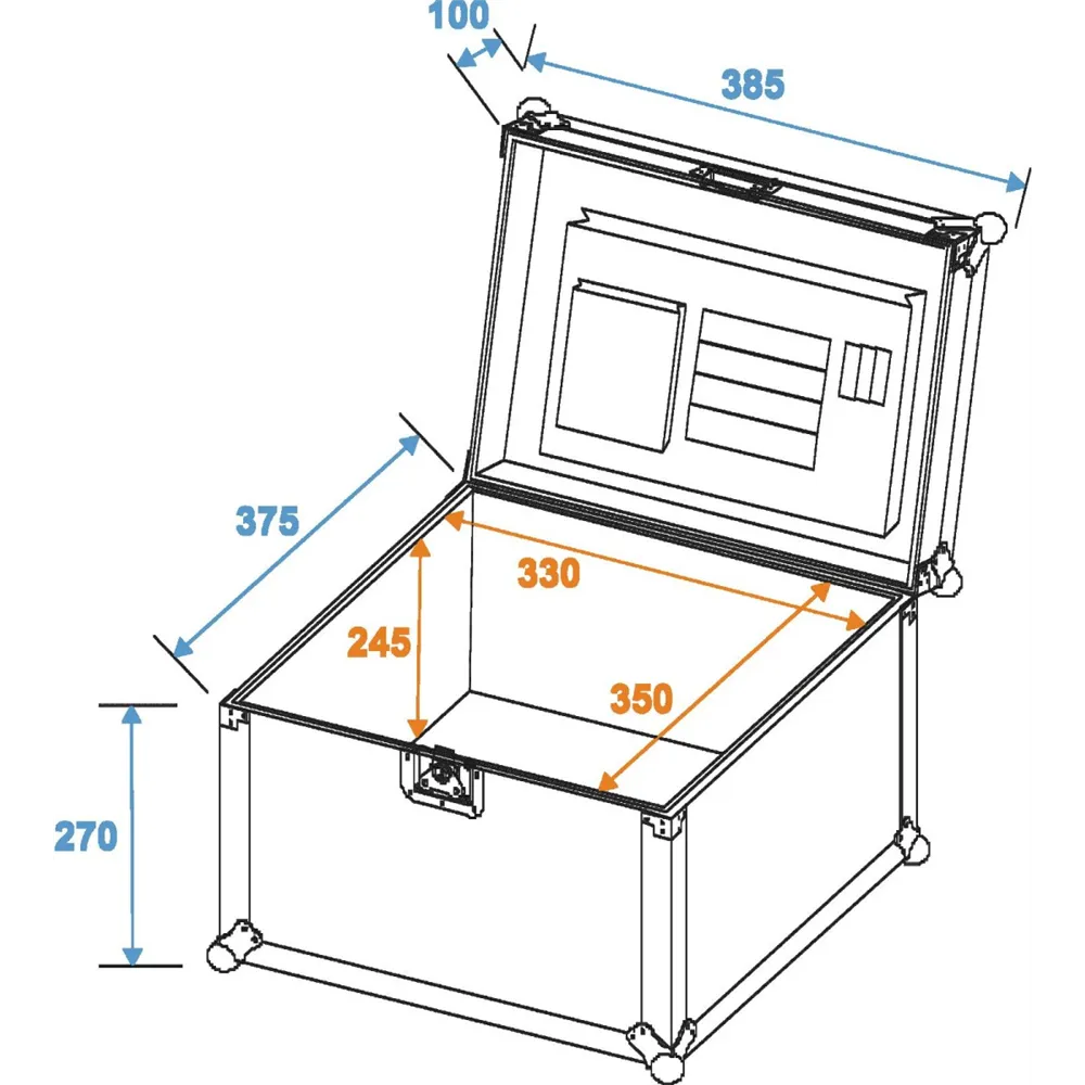 ROADINGER Universal-Dokumenten-Case GR-2, sw