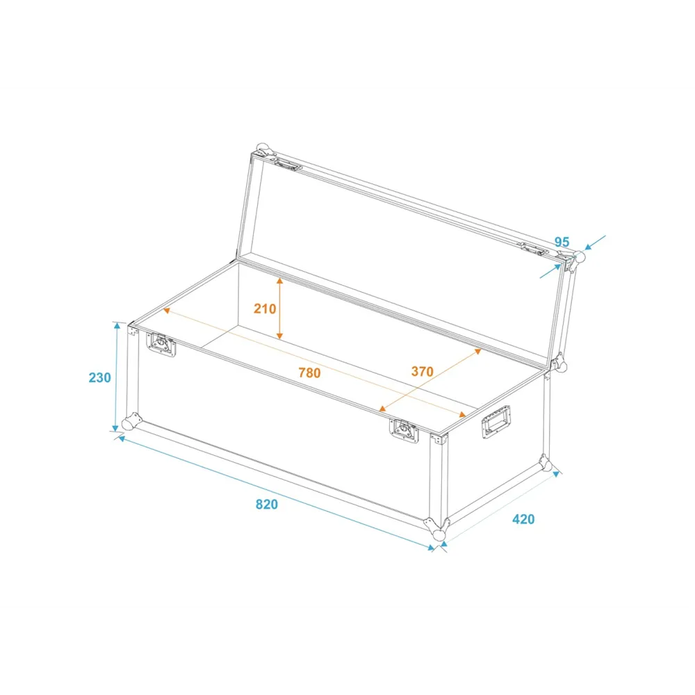ROADINGER Universal-Transport-Case 80x40x30cm