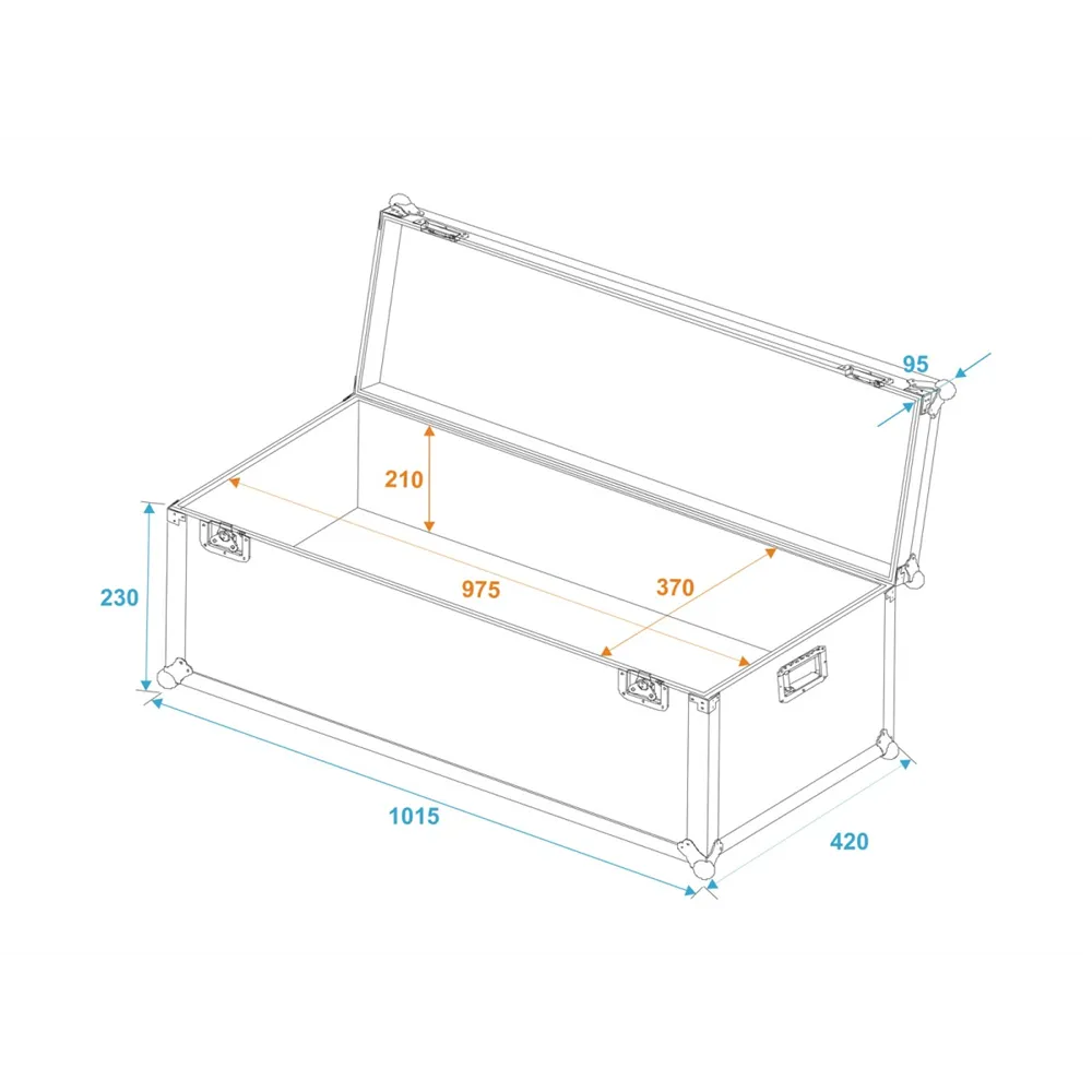ROADINGER Universal-Transport-Case 100x40x30cm